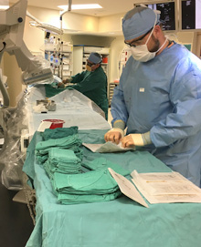 vascular surgery fellow in the OR